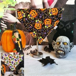 š¶3 for $15 * Pablo Halloween Reversible Pumpkin Bucket & Candy Dog Bandana